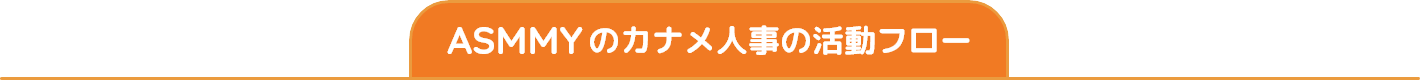 ASMMYのカナメ人事の活動フロー